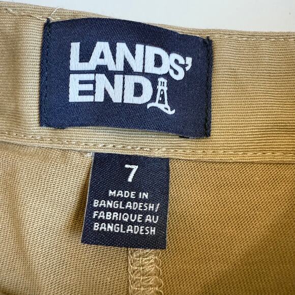 Lands' End Girls Khaki Chino Skort 7 - Picture 6 of 9
